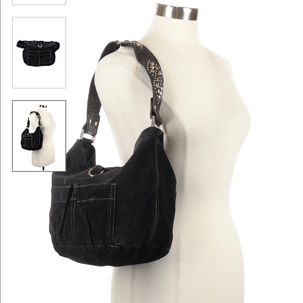 Tylie Malibu black leather shoulder bag - purse